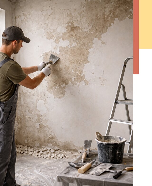 Снятие старой шпаклевки в Южно-Сахалинске от 1911 руб. — быстро и недорого | ОТДЕЛОЧНИК-Южн