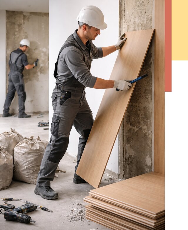 Демонтаж стеновых панелей в Южно-Сахалинске от 3616 руб. за м² быстро и недорого | ОТДЕЛОЧНИК-Южн