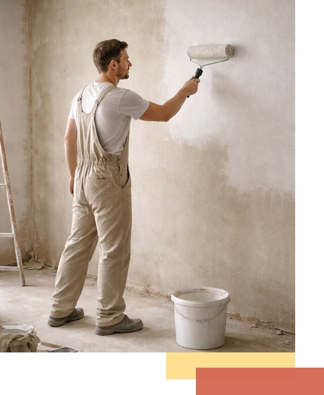 Грунтовка стен под отделку в Южно-Сахалинске профессиональным раствором