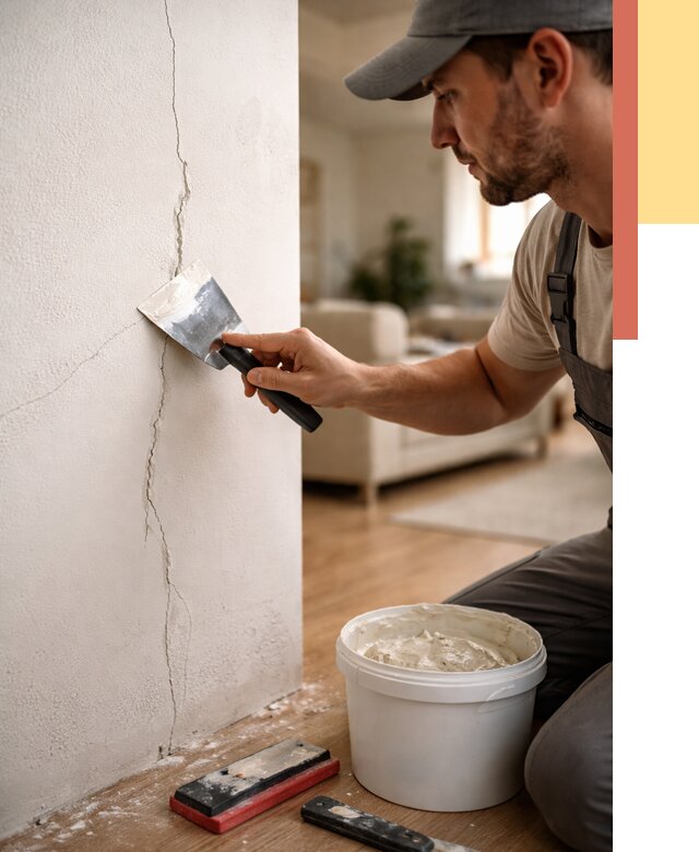 Заделка трещин и сколов в Южно-Сахалинске от 2531 руб. — быстро и недорого | ОТДЕЛОЧНИК-Южн