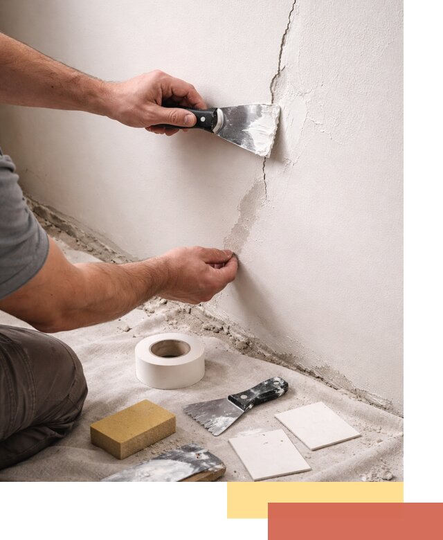 Заделка трещин и сколов в стенах и потолках в Южно-Сахалинске