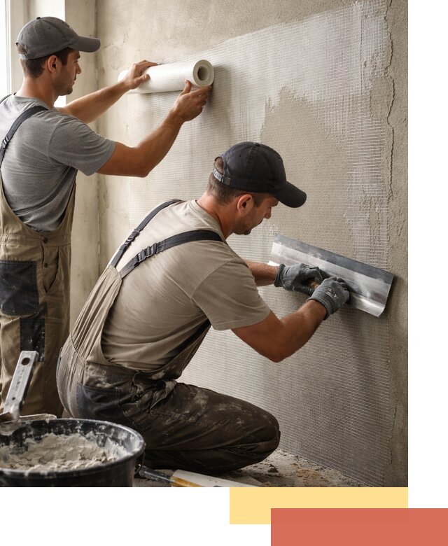 Армирование стен стеклосеткой в Южно-Сахалинске для прочной отделки