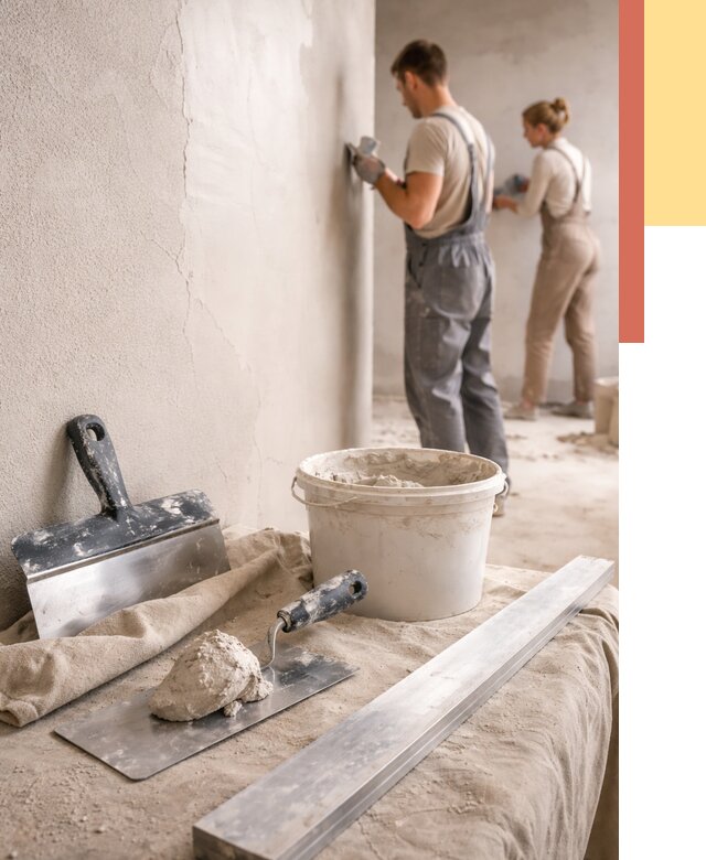 Штукатурка стен гипсовая в Южно-Сахалинске от 4649 руб/м2 — быстро и недорого | ОТДЕЛОЧНИК-Южн