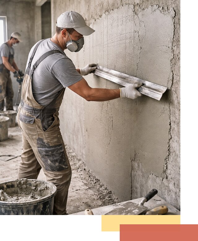 Штукатурка бетонных стен в Южно-Сахалинске качественно и долговечно