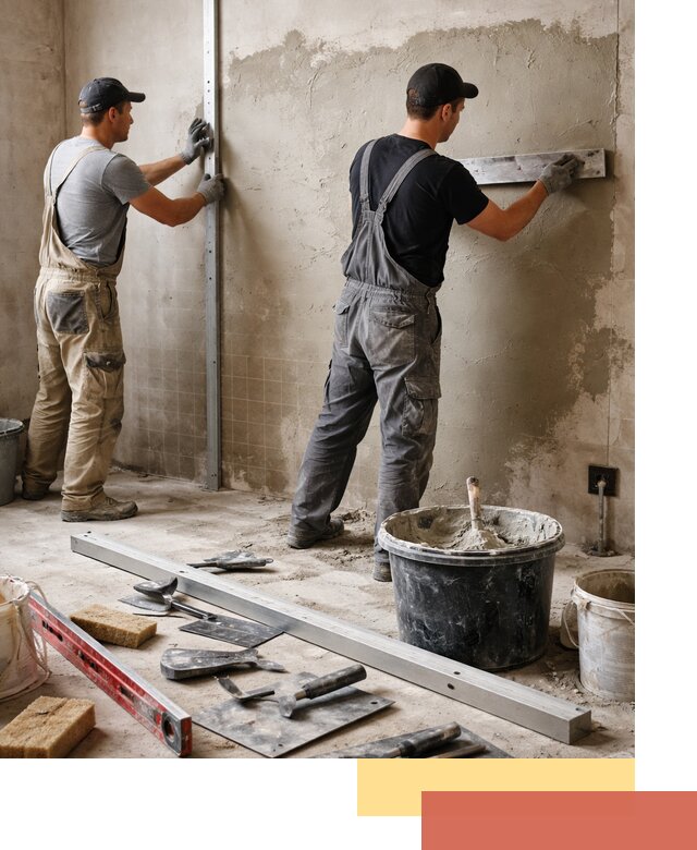 Профессиональная штукатурка стен под плитку в Южно-Сахалинске