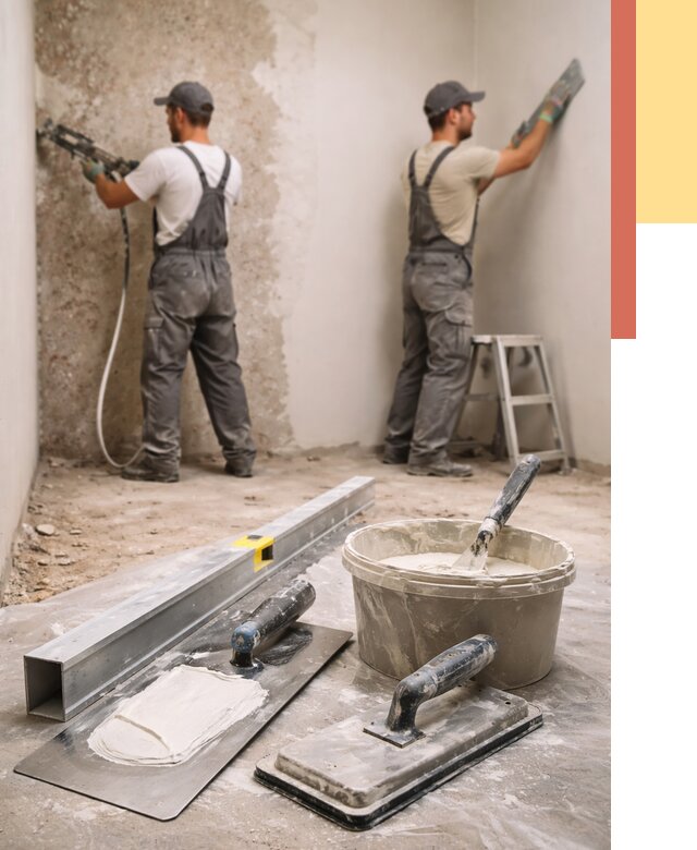 Штукатурка стен под обои в Южно-Сахалинске от 4649 руб./м2 — выравнивание под обои | ОТДЕЛОЧНИК-Южн