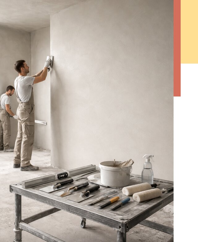 Штукатурка стен под покраску в Южно-Сахалинске от 4649 руб./м² — качественно и недорого | ОТДЕЛОЧНИК-Южн