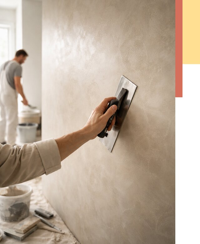 Венецианская штукатурка в Южно-Сахалинске от 3616 руб/м² — нанесение стен под ключ | ОТДЕЛОЧНИК-Южн