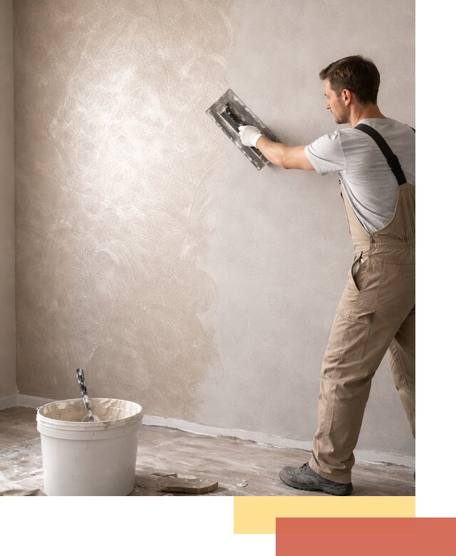 Декоративная штукатурка «Мокрый шелк» под ключ в Южно-Сахалинске