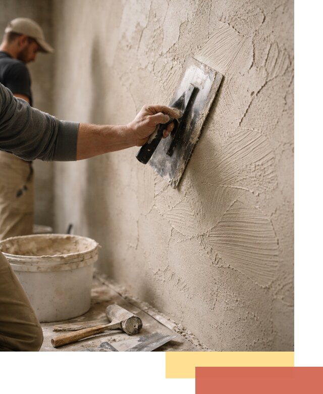 Фактурная штукатурка стен в Южно-Сахалинске — монтаж, отделка, реставрация