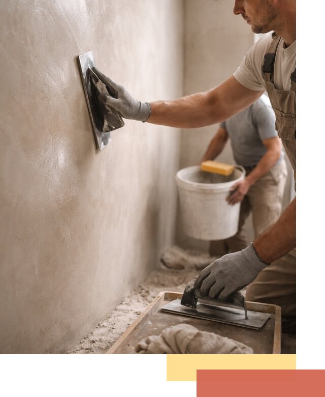 Нанесение марокканской штукатурки таделакт в Южно-Сахалинске