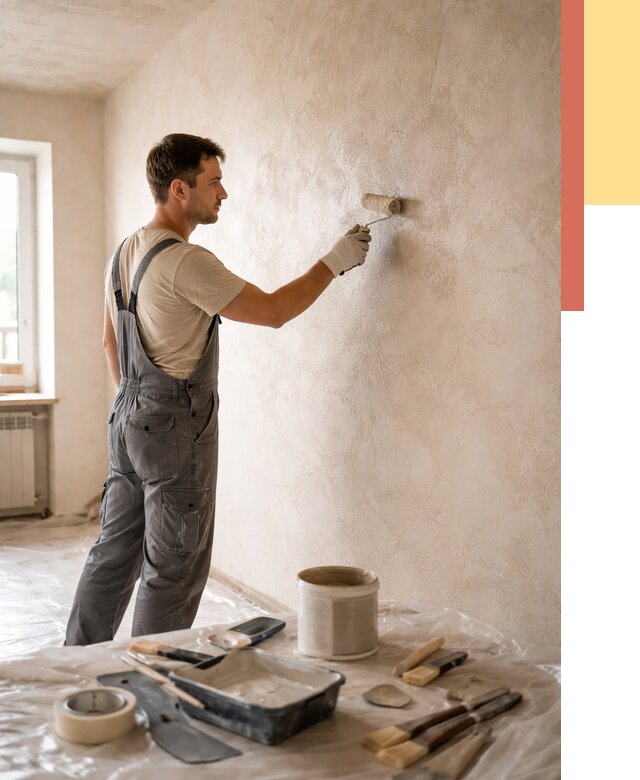 Нанесение лессирующей краски по декоративке в Южно-Сахалинске от 1808 руб. | ОТДЕЛОЧНИК-Южн