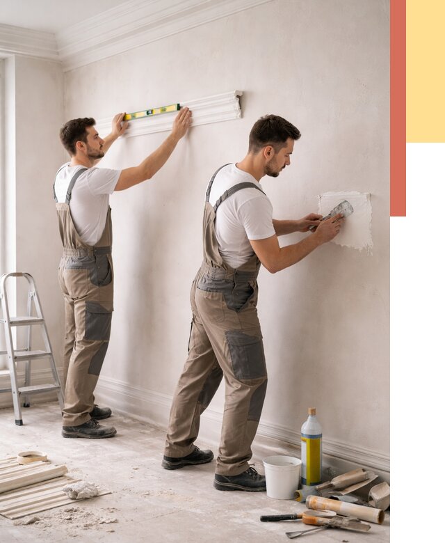 Монтаж лепнины на стены в Южно-Сахалинске от 4649 руб. — недорого, быстро | ОТДЕЛОЧНИК-Южн