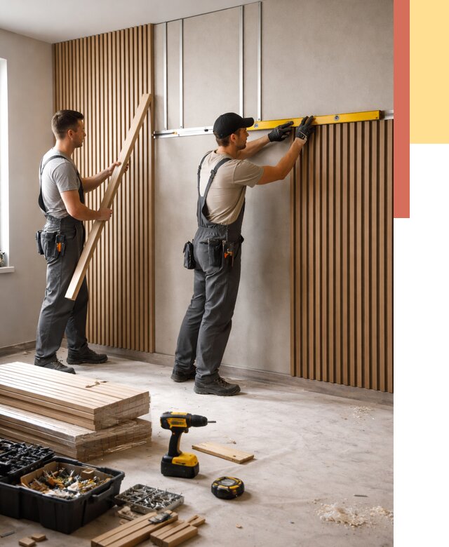 Монтаж реечных панелей на стены в Южно-Сахалинске от 1240 руб. — быстро и недорого | ОТДЕЛОЧНИК-Южн