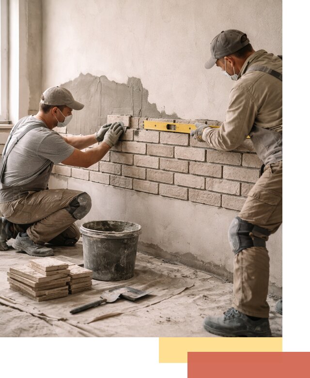 Монтаж декоративного кирпича профессионально в Южно-Сахалинске