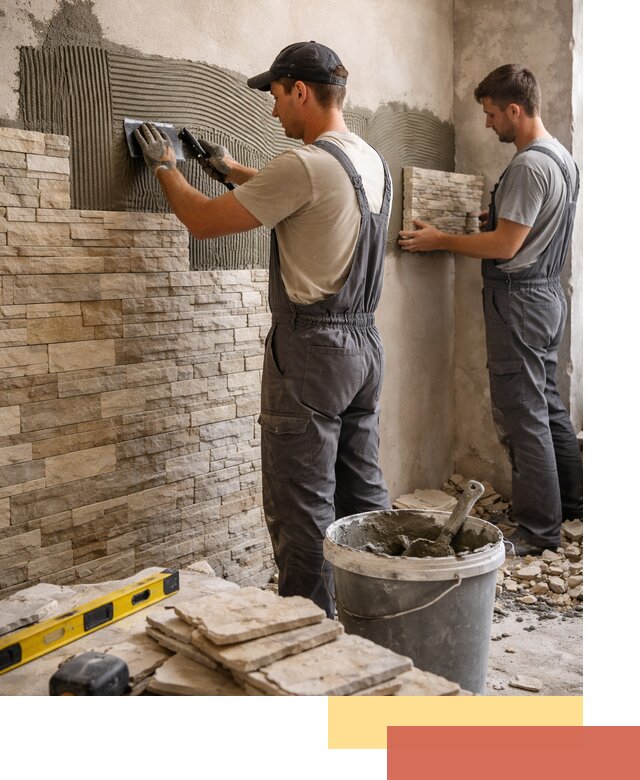 Монтаж искусственного камня в Южно-Сахалинске — облицовка стен и фасадов