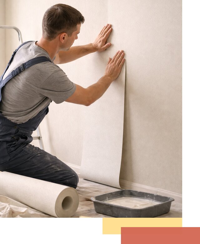 Поклейка флизелиновых обоев в Южно-Сахалинске качественно и быстро