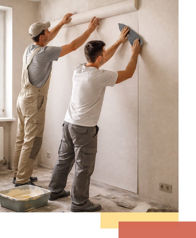 Поклейка виниловых обоев в Южно-Сахалинске профессионально и качественно