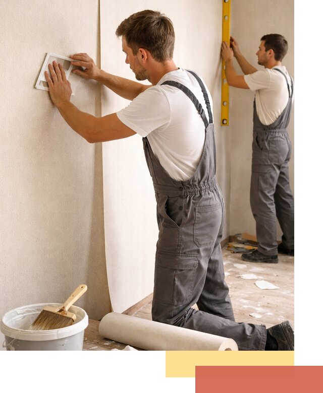 Поклейка бумажных обоев в Южно-Сахалинске качественно и недорого