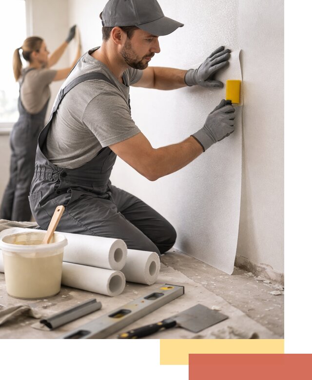 Поклейка стеклообоев профессионально в Южно-Сахалинске