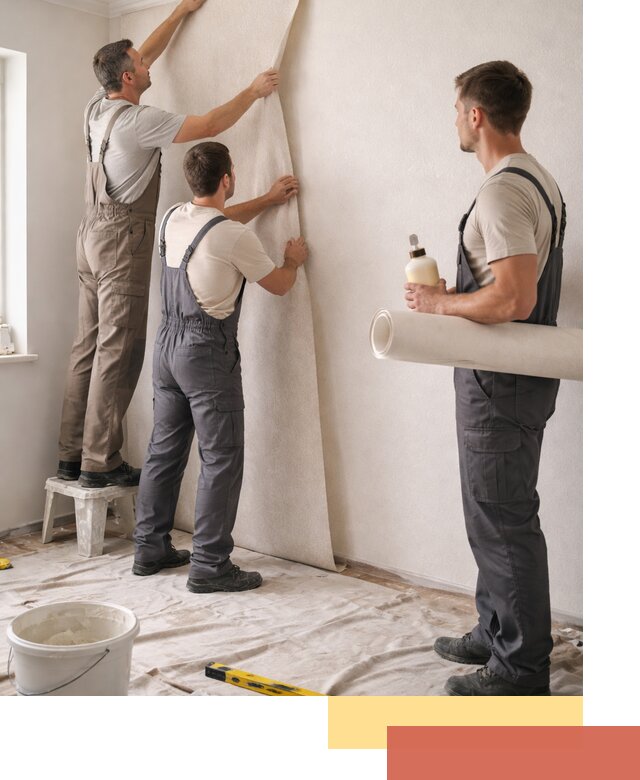 Оклейка стен обоями в Южно-Сахалинске — качественно и профессионально