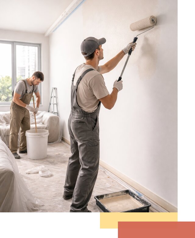 Покраска стен в офисе в Южно-Сахалинске — быстрый и качественный ремонт