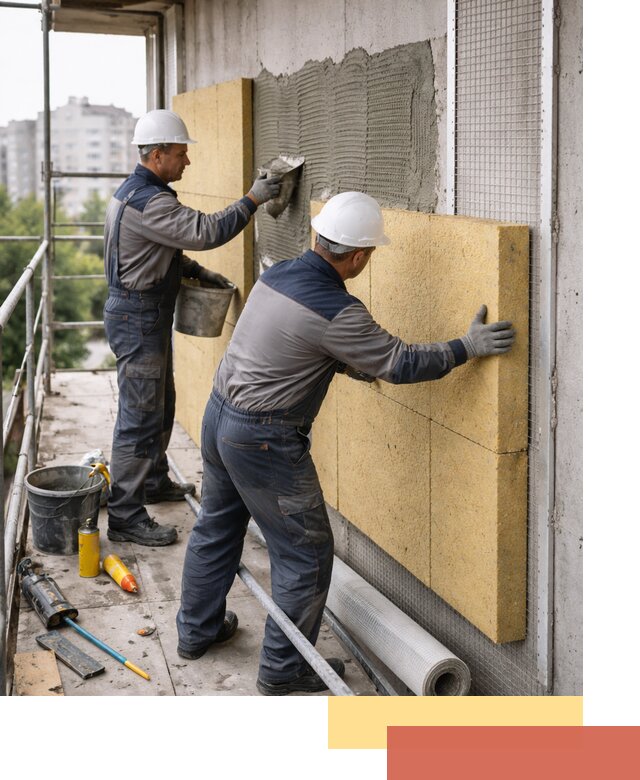 Утепление стен зданий и домов в Южно-Сахалинске качественно и надежно
