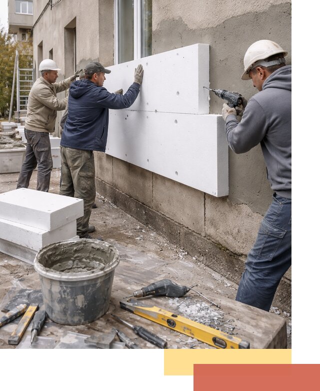 Утепление наружных стен пенопластом в Южно-Сахалинске