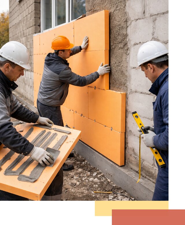 Утепление фасада пеноплексом под ключ в Южно-Сахалинске