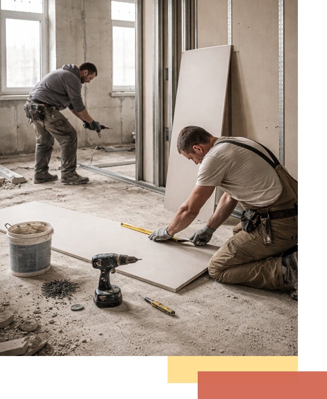 Кладка перегородок из ПГП под ключ в Южно-Сахалинске