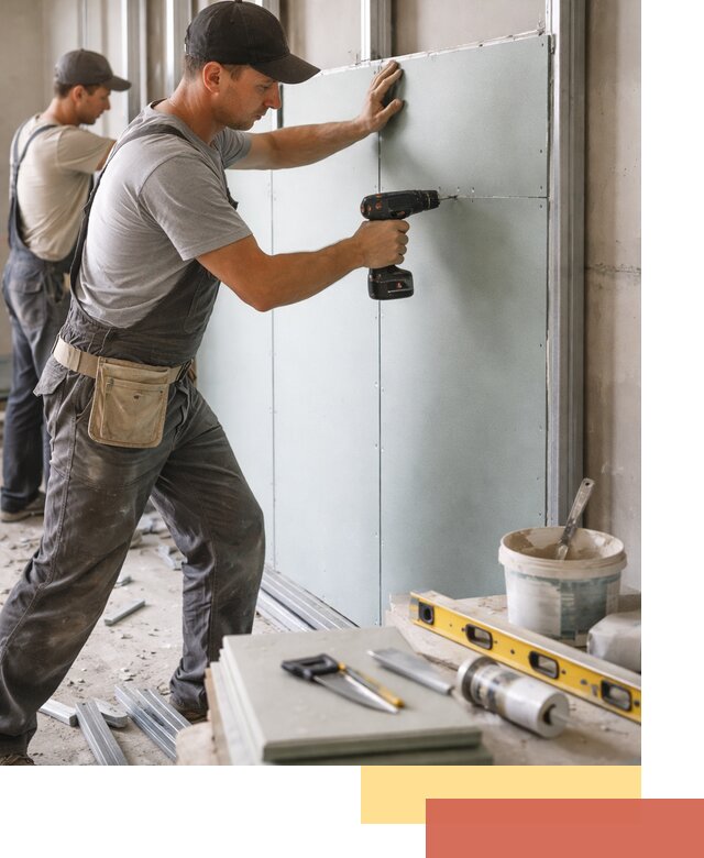 Кладка влагостойких перегородок ПГП в Южно-Сахалинске