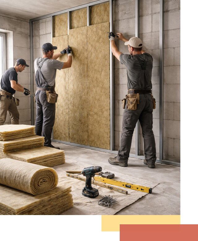 Шумоизоляция перегородок из блоков в Южно-Сахалинске — монтаж и защита шумоизоляцией