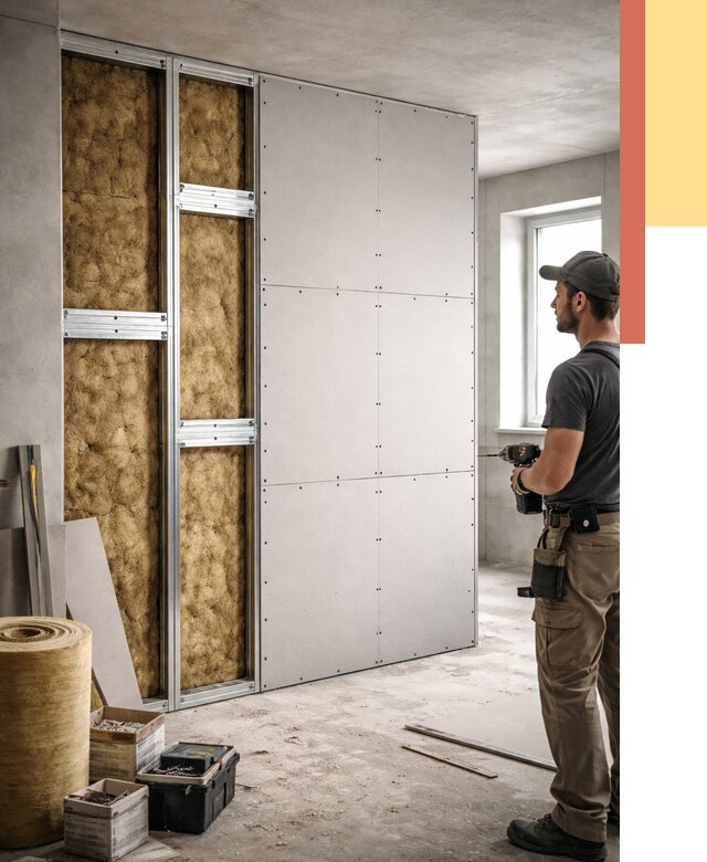 Усиленная перегородка под навеску в Южно-Сахалинске от 13224 руб. — монтаж под ключ | ОТДЕЛОЧНИК-Южн