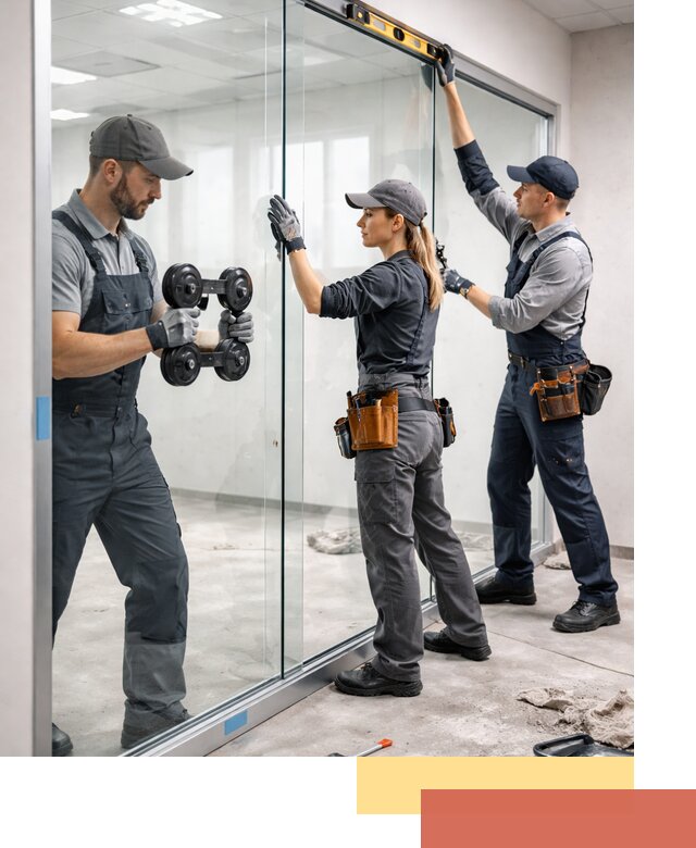 Профессиональный монтаж стеклянных перегородок в Южно-Сахалинске