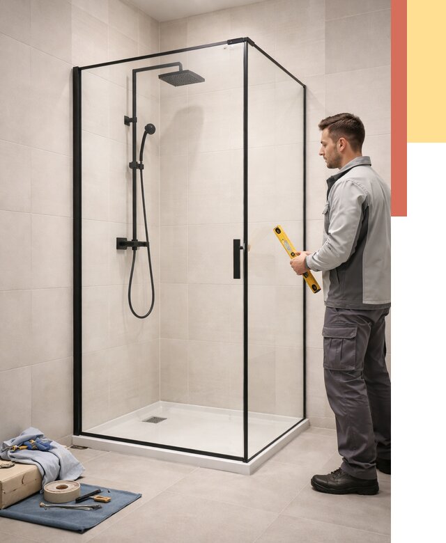 Стеклянные перегородки для душа в Южно-Сахалинске от 12914 руб. | Монтаж под ключ — ОТДЕЛОЧНИК-Южн