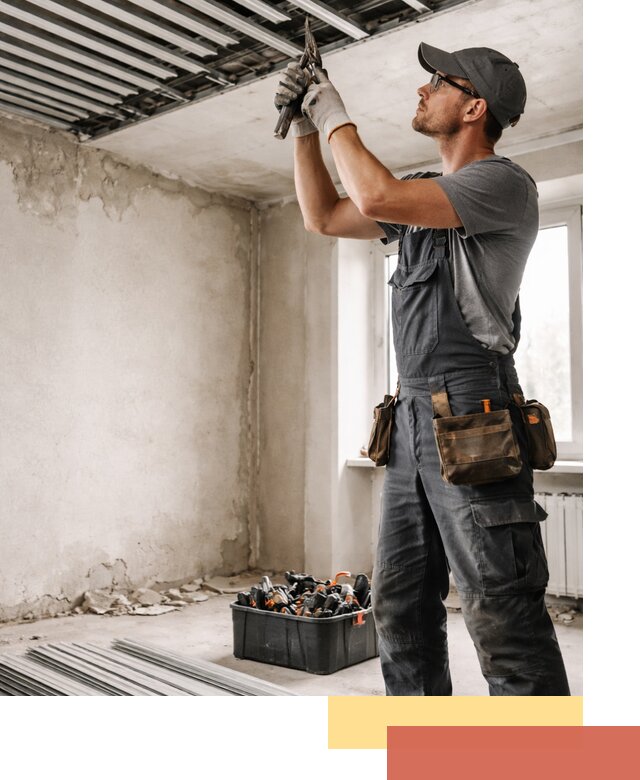 Демонтаж реечного потолка в Южно-Сахалинске быстро и аккуратно