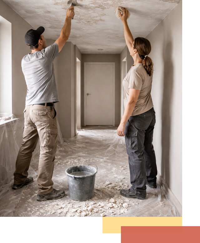 Удаление побелки с потолка в Южно-Сахалинске — быстро и аккуратно