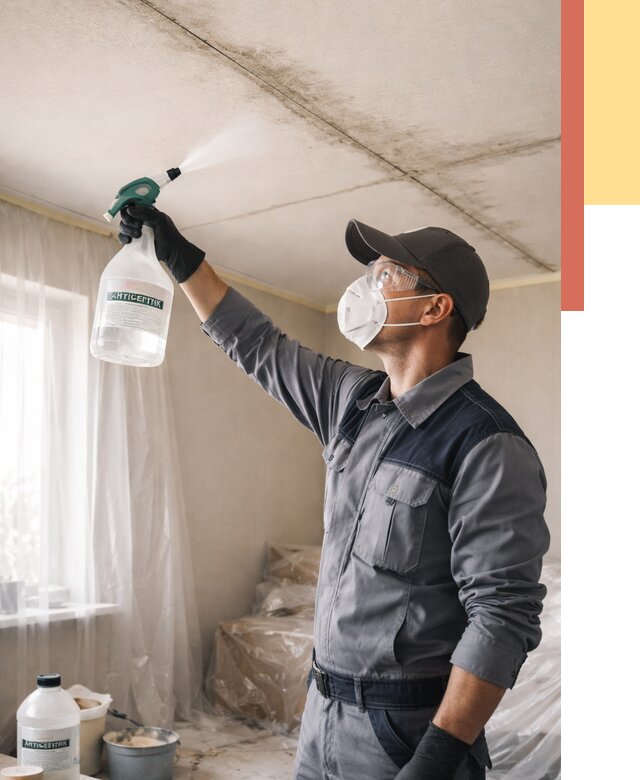 Антисептическая обработка потолка в Южно-Сахалинске от 2583 руб. | ОТДЕЛОЧНИК-Южн