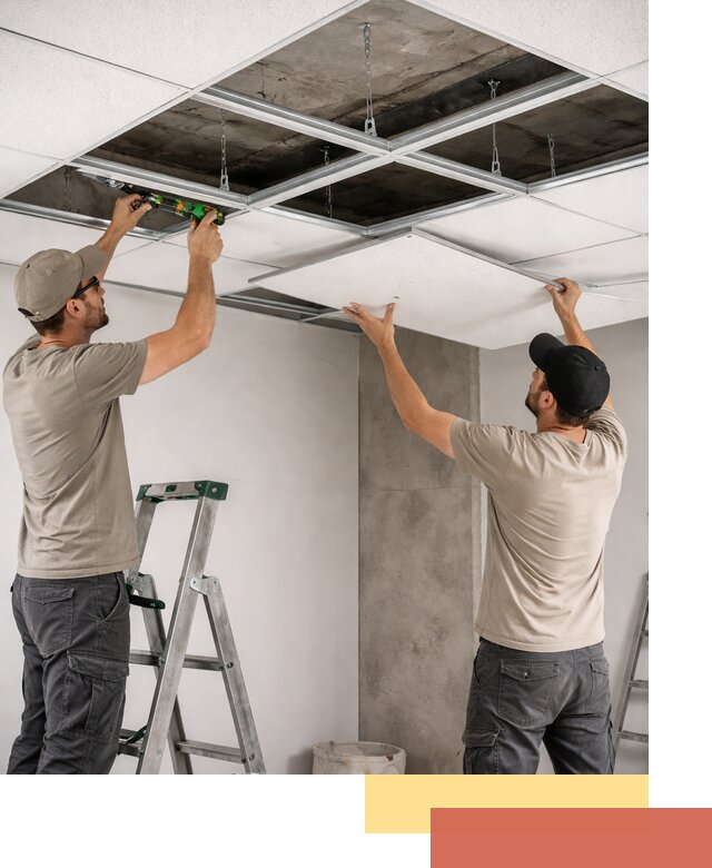 Монтаж потолка Армстронг под ключ в Южно-Сахалинске