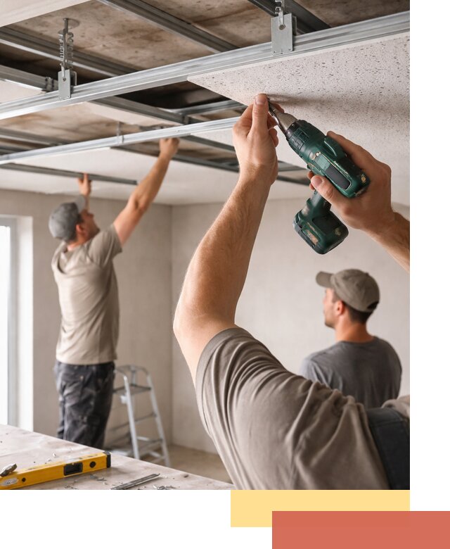 Монтаж акустического потолка в Южно-Сахалинске под ключ