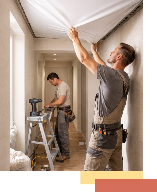 Монтаж натяжного потолка в прихожей в Южно-Сахалинске