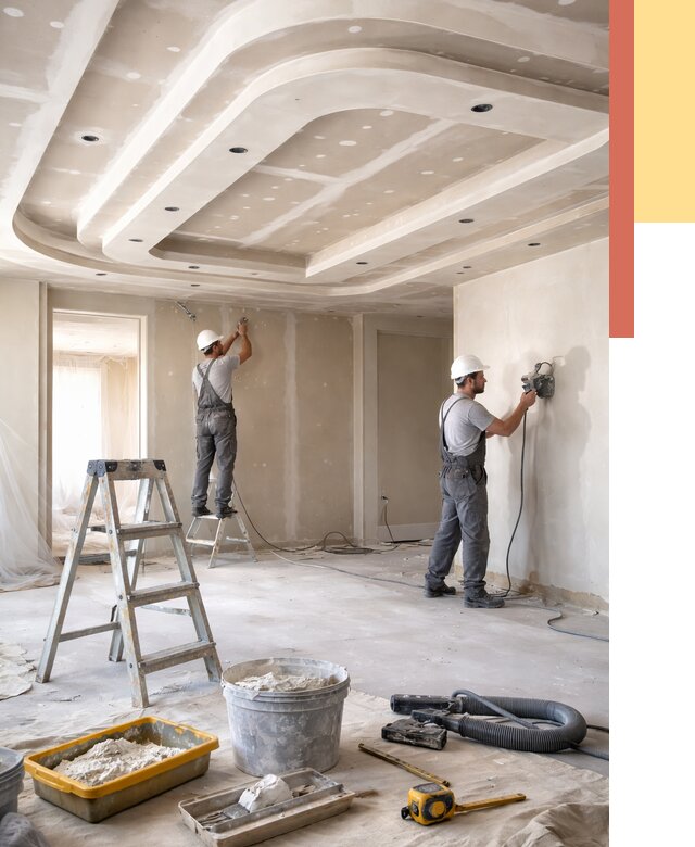 Многоуровневый потолок из гипсокартона в Южно-Сахалинске от 775 руб. под ключ | ОТДЕЛОЧНИК-Южн