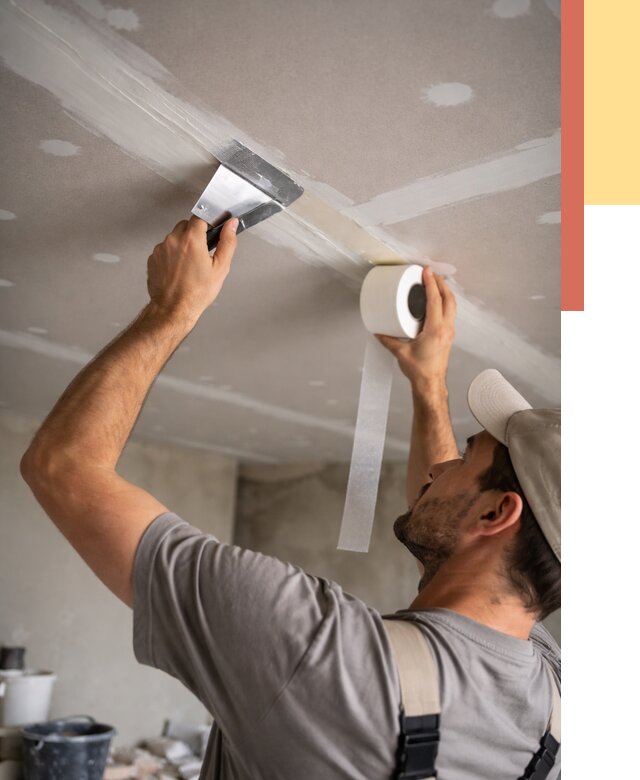 Обработка швов потолка ГКЛ в Южно-Сахалинске от 7748 руб. под ключ | ОТДЕЛОЧНИК-Южн