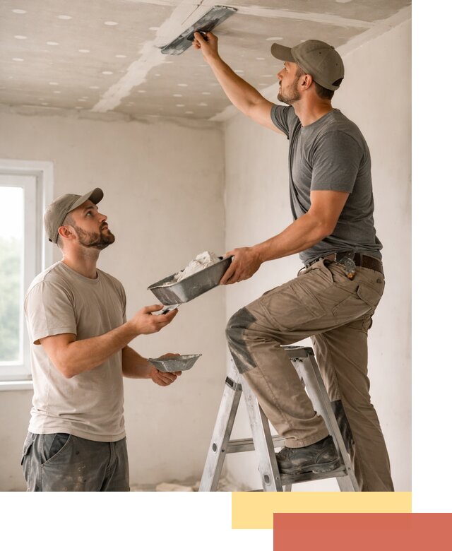 Шпаклевка потолка из гипсокартона в Южно-Сахалинске качественно и быстро