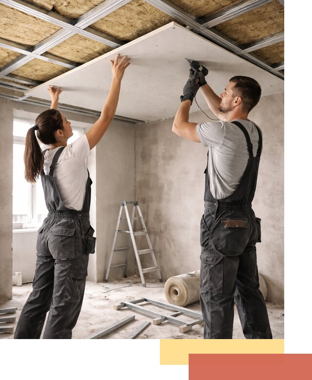 Звукоизоляция потолка из ГКЛ в Южно-Сахалинске профессионально и надежно