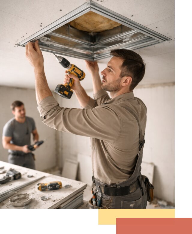 Монтаж люка в потолок из ГКЛ в Южно-Сахалинске