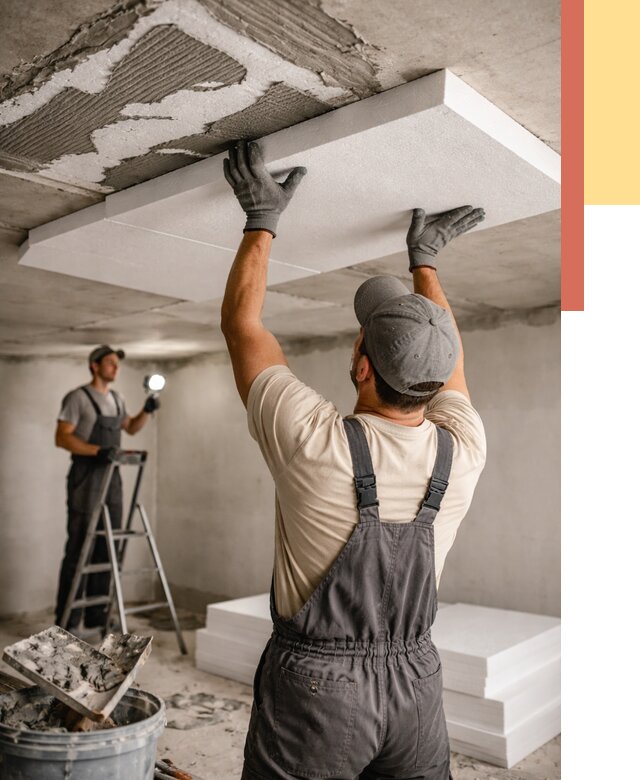 Утепление потолка пенопластом в Южно-Сахалинске от 4649 руб/м2 — недорого и быстро | ОТДЕЛОЧНИК-Южн