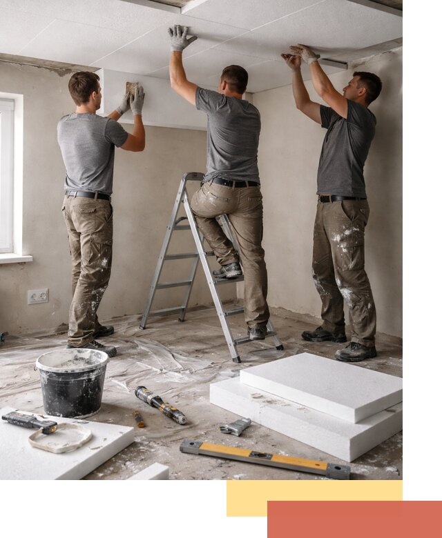 Утепление потолка пенопластом в Южно-Сахалинске быстро и качественно