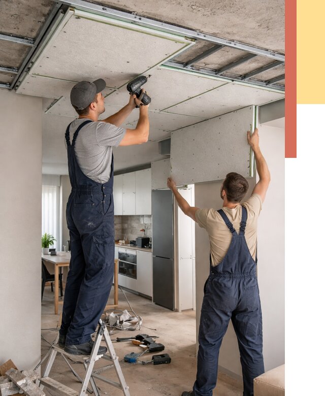 Шумоизоляция потолка панелями зипс в Южно-Сахалинске от 1911 руб. под ключ | ОТДЕЛОЧНИК-Южн